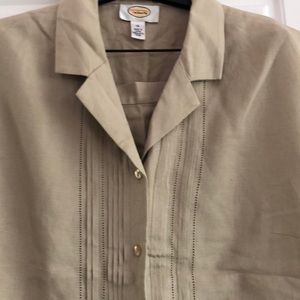 NWOT TALBOTS LINEN SUMMER SUIT Sz 14